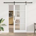 vidaXL Posuvné dvere ORKDAL Biela a čierna 93 x 211 cm
