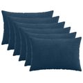 vidaXL Poťah na podložku 6 pcs HEERLEN Námornícka modrá 30 x 50 cm