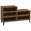 vidaXL Botník dymový dub 102x36x60 cm spracované drevo