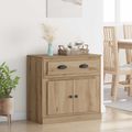vidaXL Highboard Remeselný dub 70 x 35,5 x 67,5 cm Kompozitné drevo