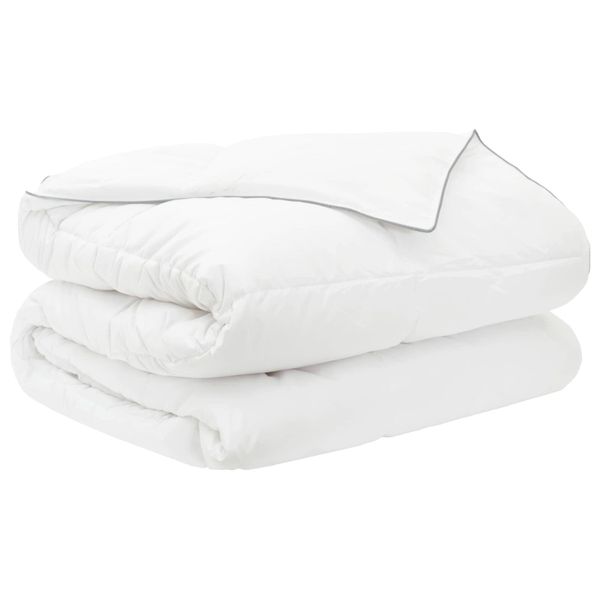 vidaXL Letná prikrývka Biela 240 x 220 cm Bambus