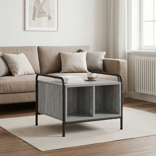 vidaXL Konferenčný stolík Sivý Sonoma 50 x 49 x 41 cm Kompozitné drevo