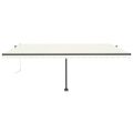 vidaXL Samostatne stojaca automatická markíza 500x300 cm krémová