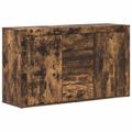 vidaXL Servírovacia skriňa Dymová dub 120 x 36 x 69 cm