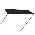 vidaXL Zaťahovacia markíza s LED 300x150 cm antracitová