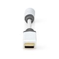 Adaptér NEDIS CCBW65950WT01 USB-C (M) - Jack 3.5mm (F) 0.1m biely