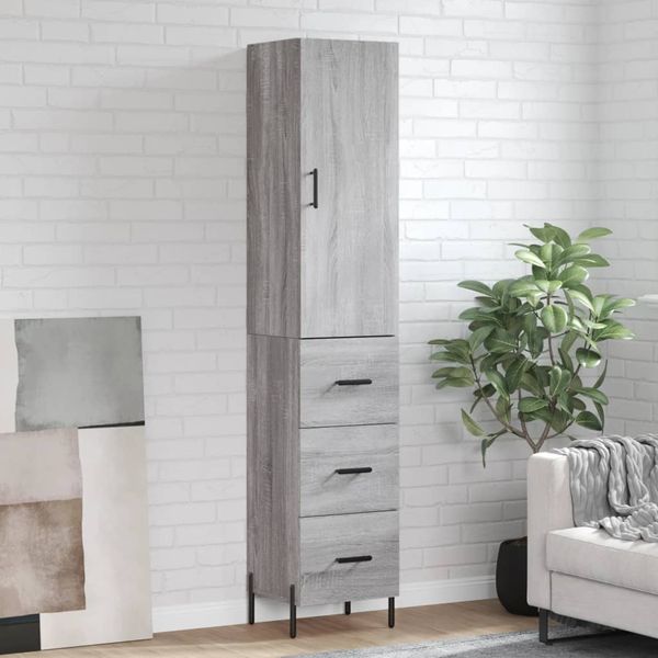 vidaXL Vysoká skrinka dub sonoma 34,5x34x180 cm spracované drevo