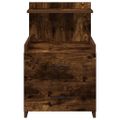 vidaXL Nočné stolíky 2 ks s 2 zásuvkami, dymový dub 40x36,5x62 cm