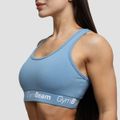 Športová podprsenka Simple Steel Grey - GymBeam, veľkosť L, veľkosť oblečenia L