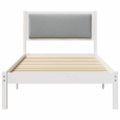 vidaXL Rám postele Svetlosivá 100 x 200 cm Masívne borovicové drevo