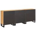 vidaXL Servírovacia skriňa 3 ks 180 x 33 x 75 cm Masívne mango drevo