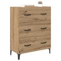 vidaXL Servírovacia skriňa Remeselný dub 69,5 x 34 x 90 cm