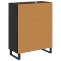 vidaXL Servírovacia skriňa so zásuvkou Čierny dub 69,5 x 34 x 90 cm