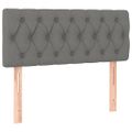 vidaXL Boxspring posteľ s matracom tmavosivá 90x200 cm látka