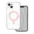 Puzdro Bubble Dots Mag pre iPhone 13 / 14 6,1" biela