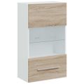 vidaXL 5-dielne TV skrinky s LED osvetlením, dub sonoma, intenzívne drevo