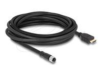 M12 kábel A-kódovaný 17 pin samica na HDMI