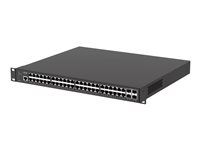 Axis D8248 - Prepínač - riadený - 48 x 10 Gigabit Ethernet + 4 x 10 Gigabit SFP+ - Dá sa namontovať do rozvádzača - PoE++ (740 W) - kompatibilný s TAA
