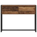 vidaXL Koncový stôl Staré drevo 100 x 36 x 75 cm Kompozitné drevo