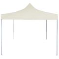 vidaXL Párty stan 200 x 200 x 315 cm Krémová Oxfordská látka