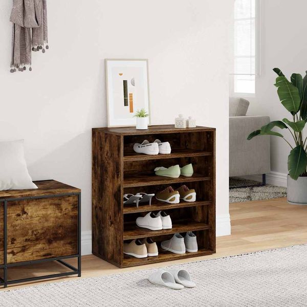 vidaXL Botník sivý dub sonoma 60x35x70 cm spracované drevo