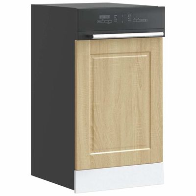 vidaXL Panel umývačky riadu Porto dub sonoma 45x1,5x57 cm kompozitné drevo