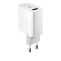 Forever TC-06-65AC GaN PD QC charger 1x USB-C 1x USB 65W white