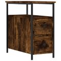 vidaXL Nočné stolíky 2 ks dymový dub 30x60x60 cm kompozitné drevo