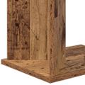 vidaXL Koncový stôl Staré drevo 35 x 25 x 50 cm Kompozitné drevo