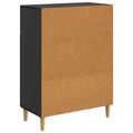 vidaXL Servírovacia skriňa Čierna 66 x 34,5 x 90 cm Kompozitné drevo