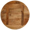 vidaXL Stolová doska Ø 40x3,8 cm okrúhla masívne mangovníkové drevo