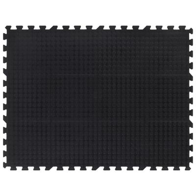 vidaXL Gumová podlahová dlaždica čierna 12 mm 90x120 cm