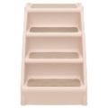 vidaXL Skladacie schody pre psa krémové 62x40x49,5 cm