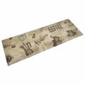 vidaXL Kuchynský koberec umývateľný Coffee hnedý 60x180 cm zamat