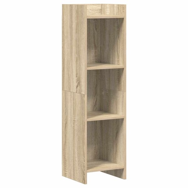 vidaXL Knižnica Dub sonoma 30 x 30 x 111 cm Kompozitné drevo