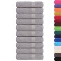 vidaXL Sprchové osušky FROGN 10 ks sivé 70x140 cm 360 g/m²