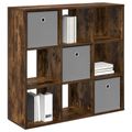 vidaXL Servírovacia skriňa Dymová dub 88,5 x 29 x 84,5 cm