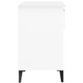 vidaXL Botník biely 70x36x60 cm spracované drevo