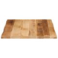 vidaXL Stolová doska živá hrana 60x60x2,5 cm masívny surový mangovník