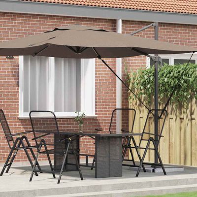 vidaXL Roma Parasol 286 x 284 x 265 cm Hliník a polyester Obdĺžnikový
