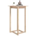 vidaXL Barový stolík 60x60x110 cm masívne borovicové drevo