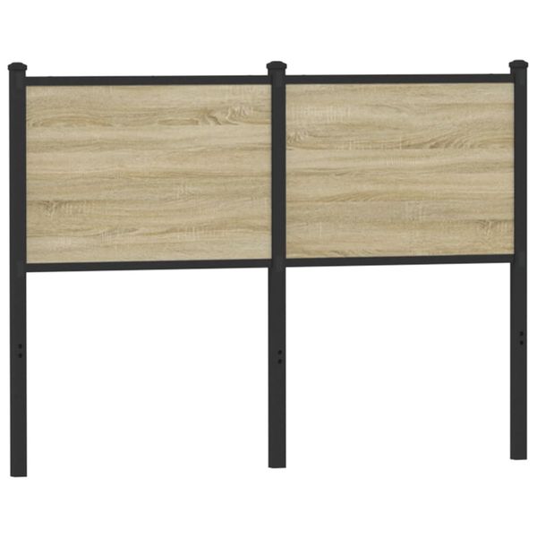 vidaXL Náhradné čelo postele, dub sonoma 120 cm, kompozitné drevo a oceľ