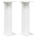 vidaXL Stojan na rastliny 2 ks Biela 25 x 25,5 x 80,5 cm