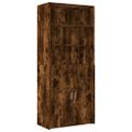 vidaXL Úložná lavička dymový dub 80x42,5x50 cm kompozitné drevo