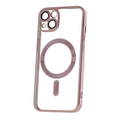 Puzdro Color Chrome Mag pre iPhone 15 6,1" ružové zlato