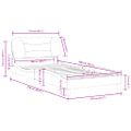 vidaXL Rám postele bez matraca Hvar kapučínový 100x200 cm umelá koža