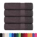 vidaXL Utierky na ruky FROGN 4 ks antracitové 50x100 cm 360 g/m²