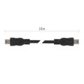 Nabíjací a dátový kábel USB-A 2.0 / mini USB-B 2.0, 2 m, čierny