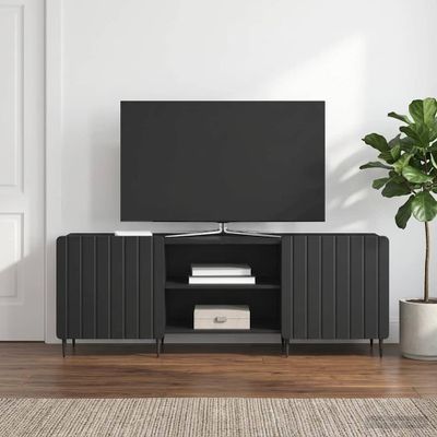 vidaXL TV skrinka Čierna 150 x 31 x 52 cm Kompozitné drevo