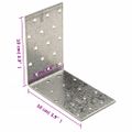 vidaXL Uhlové konzoly 40 ks 2 mm 100x60x100 mm pozinkovaná oceľ